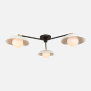 Bay Glass Globe Triple Flush Mount