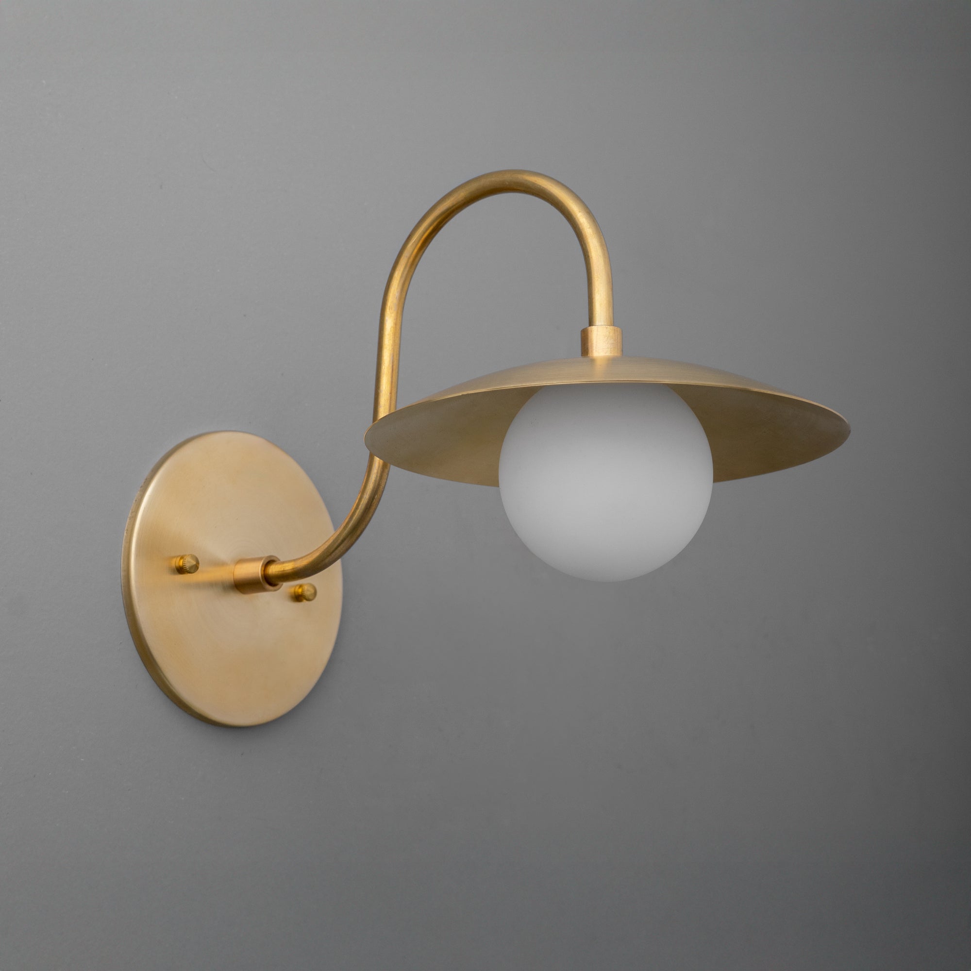 Disc Metal Arched Wall Sconce