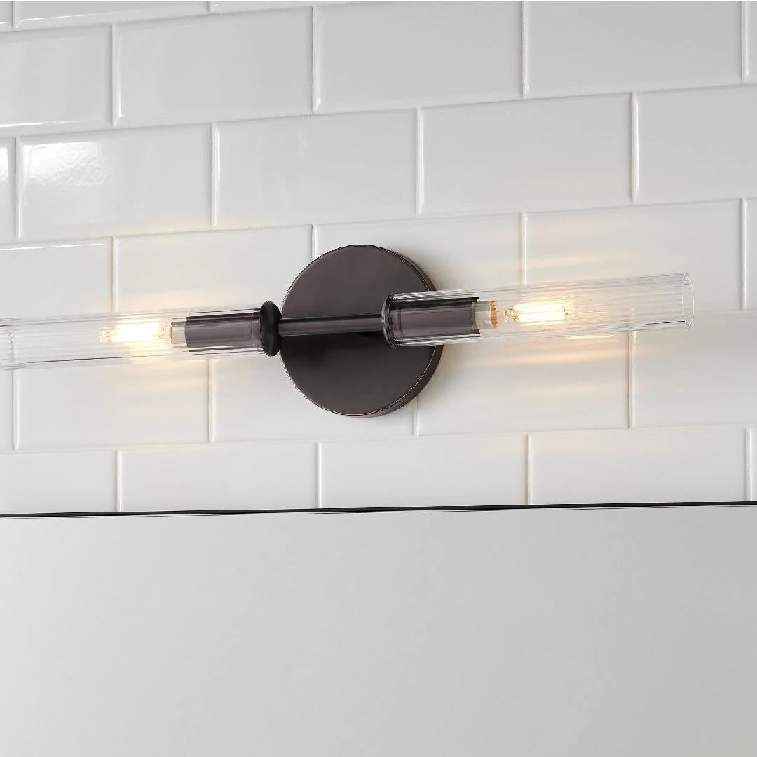 Haze 1 Head Glass Wall Sconce