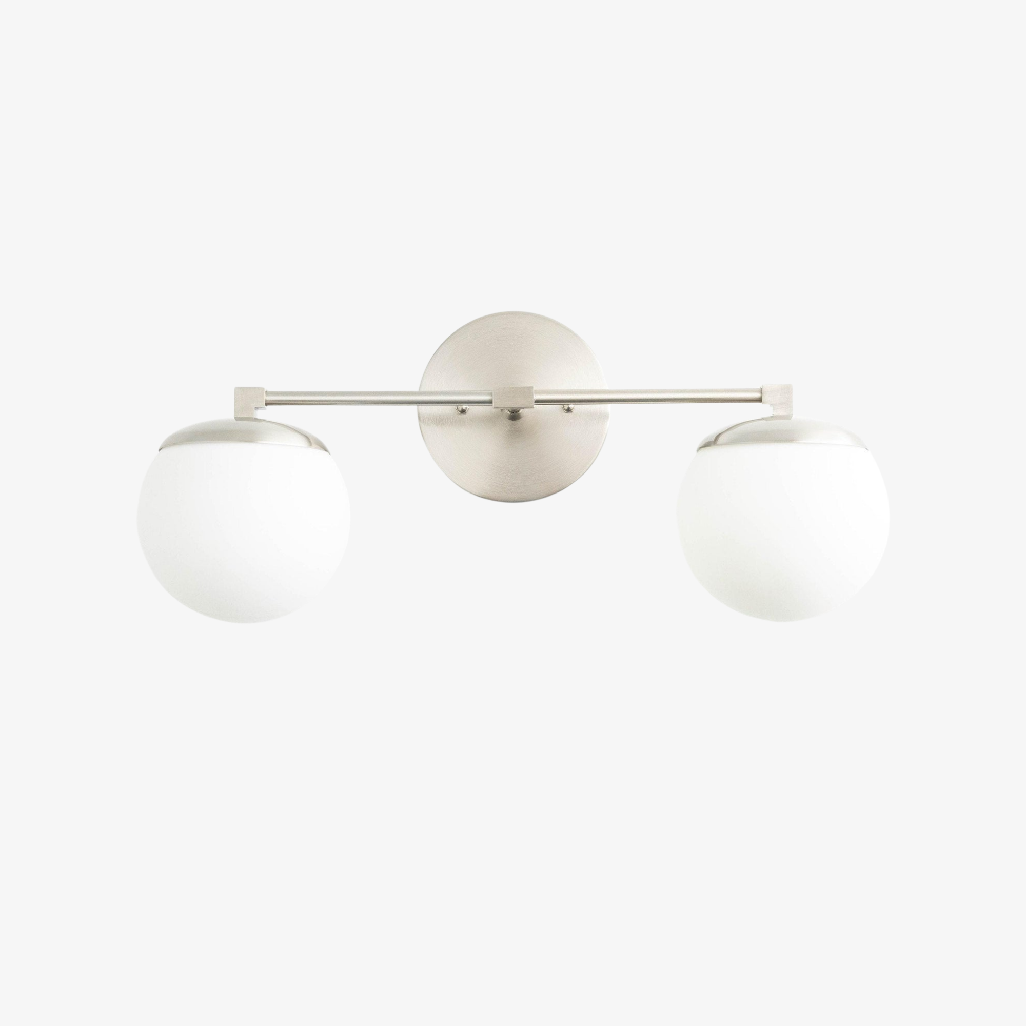 Pearl Milk Glass  Brass Wall Sconce Bathroom