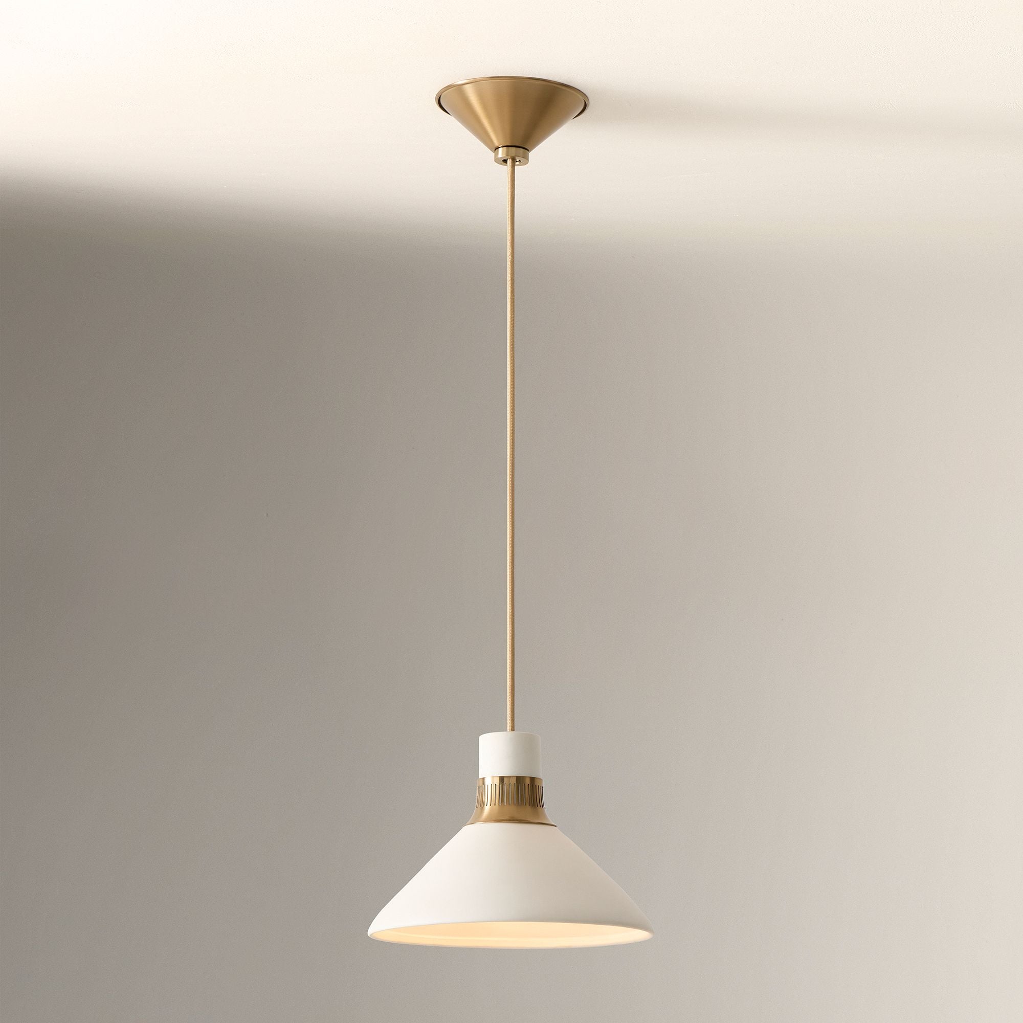 Tallow Ivory Porcelain Pendant Light for Kitchen