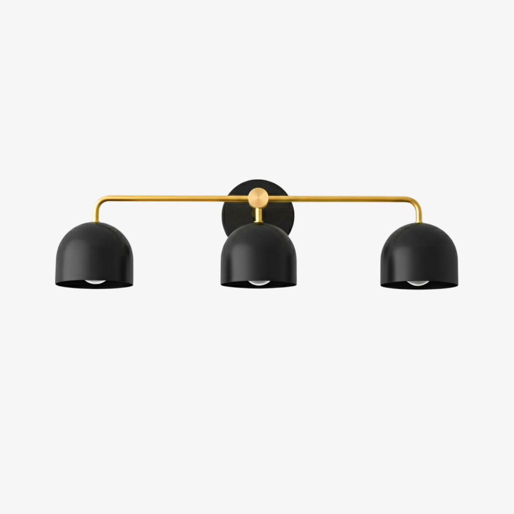Chroma Brass White Wall Light Contemporary Living Room