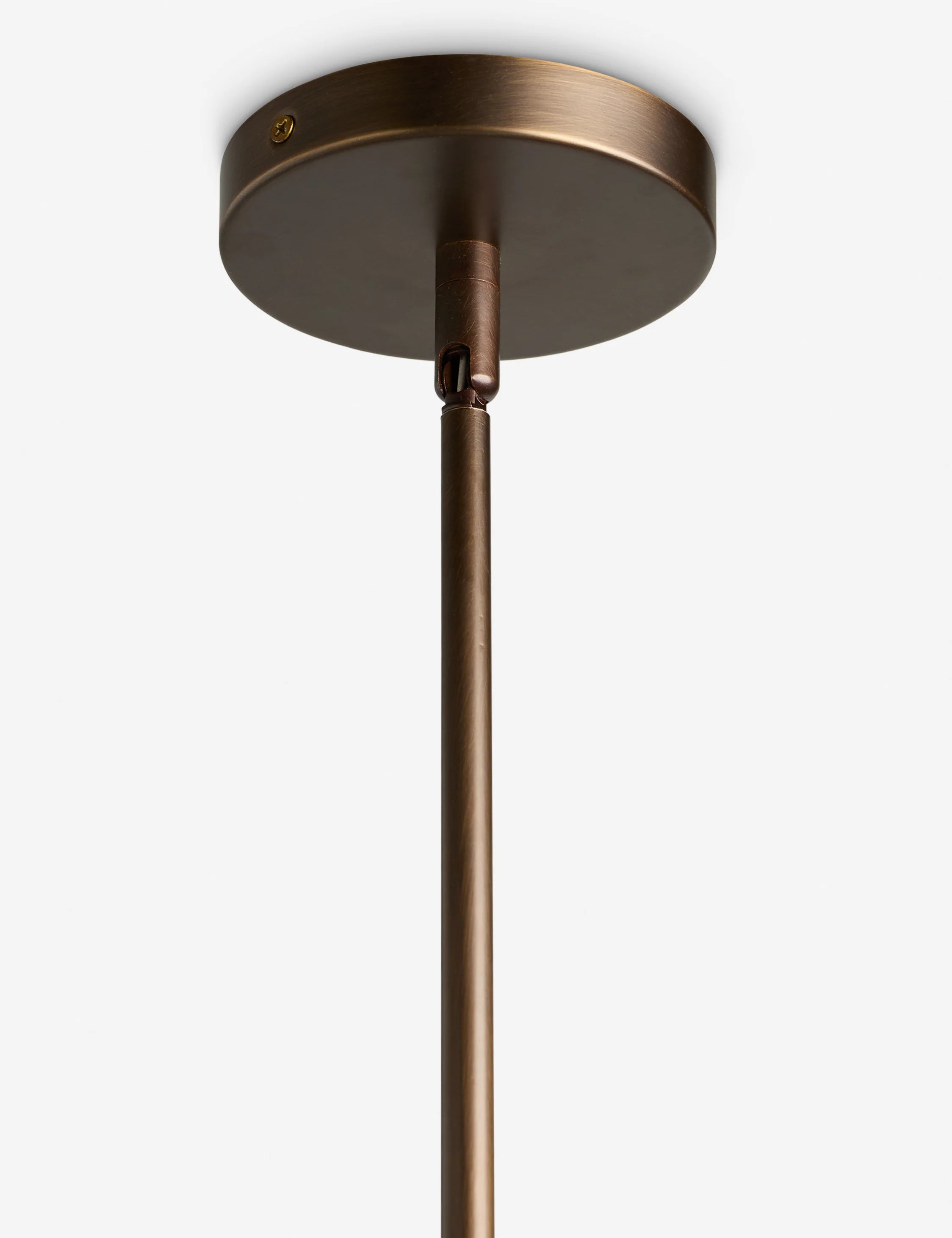 Musa Brass Pendant Light  Golden Glass Dining Room