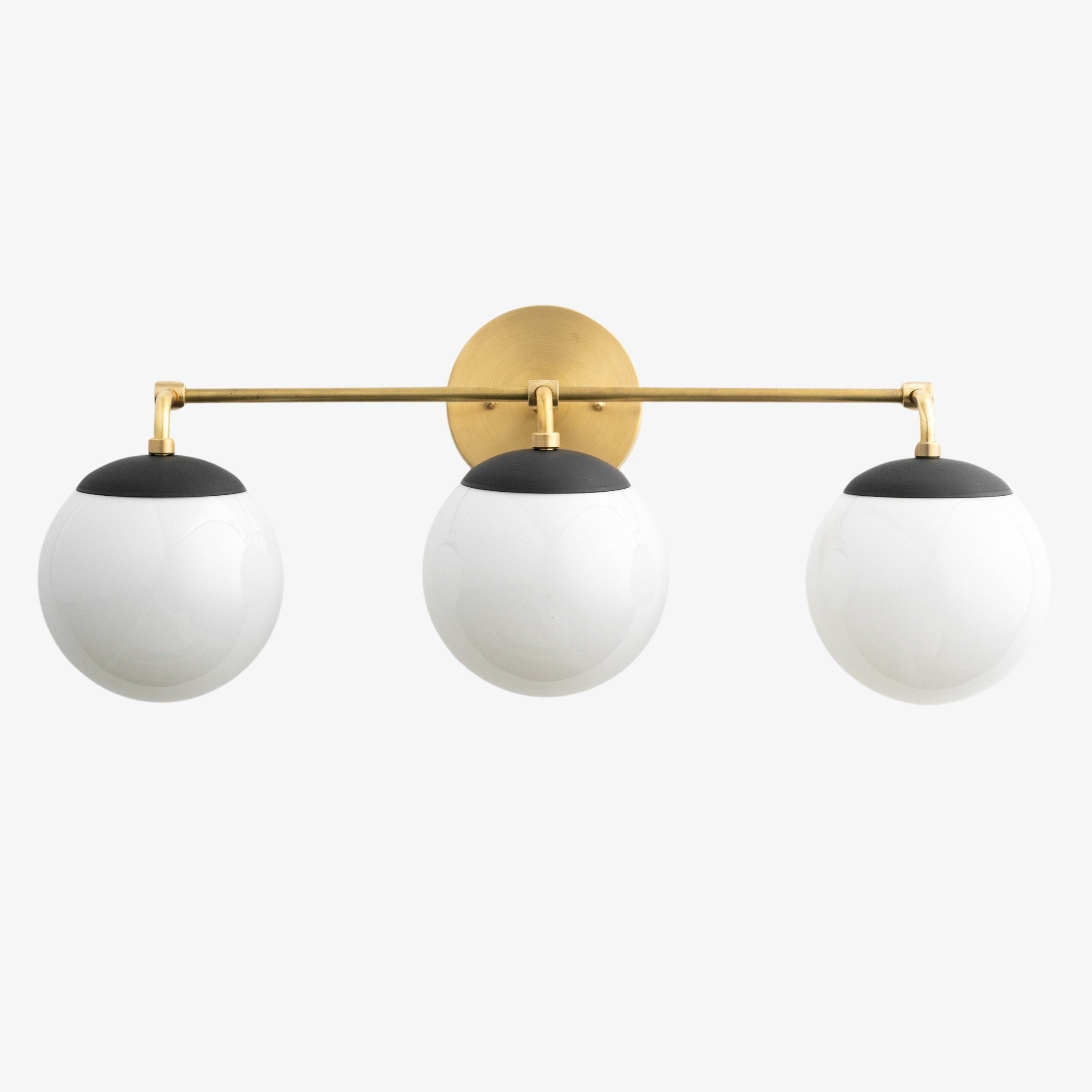 Pearl 2/3-Light Wall Sconce Milk Glass Hallway
