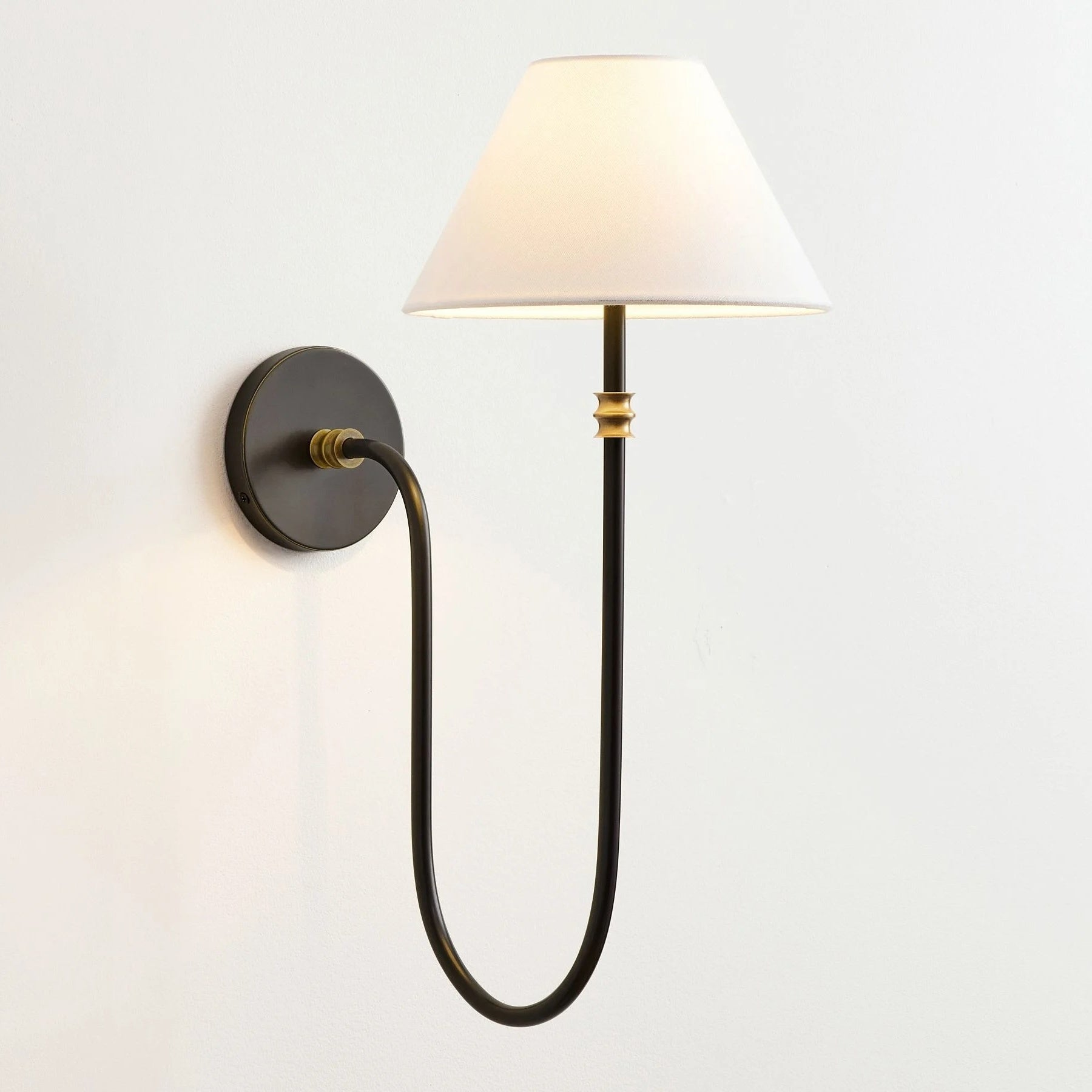 Verge Fabric 1 Head Wall Light