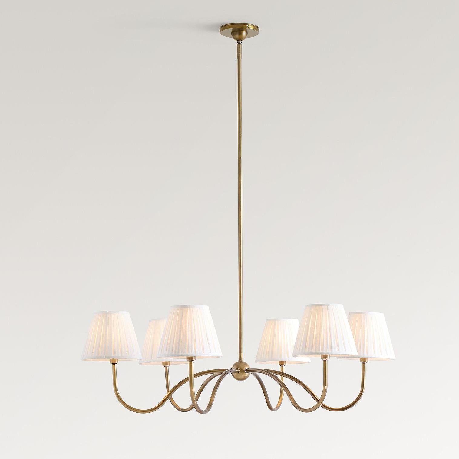 Grace Multi-Head Fabric Chandelier