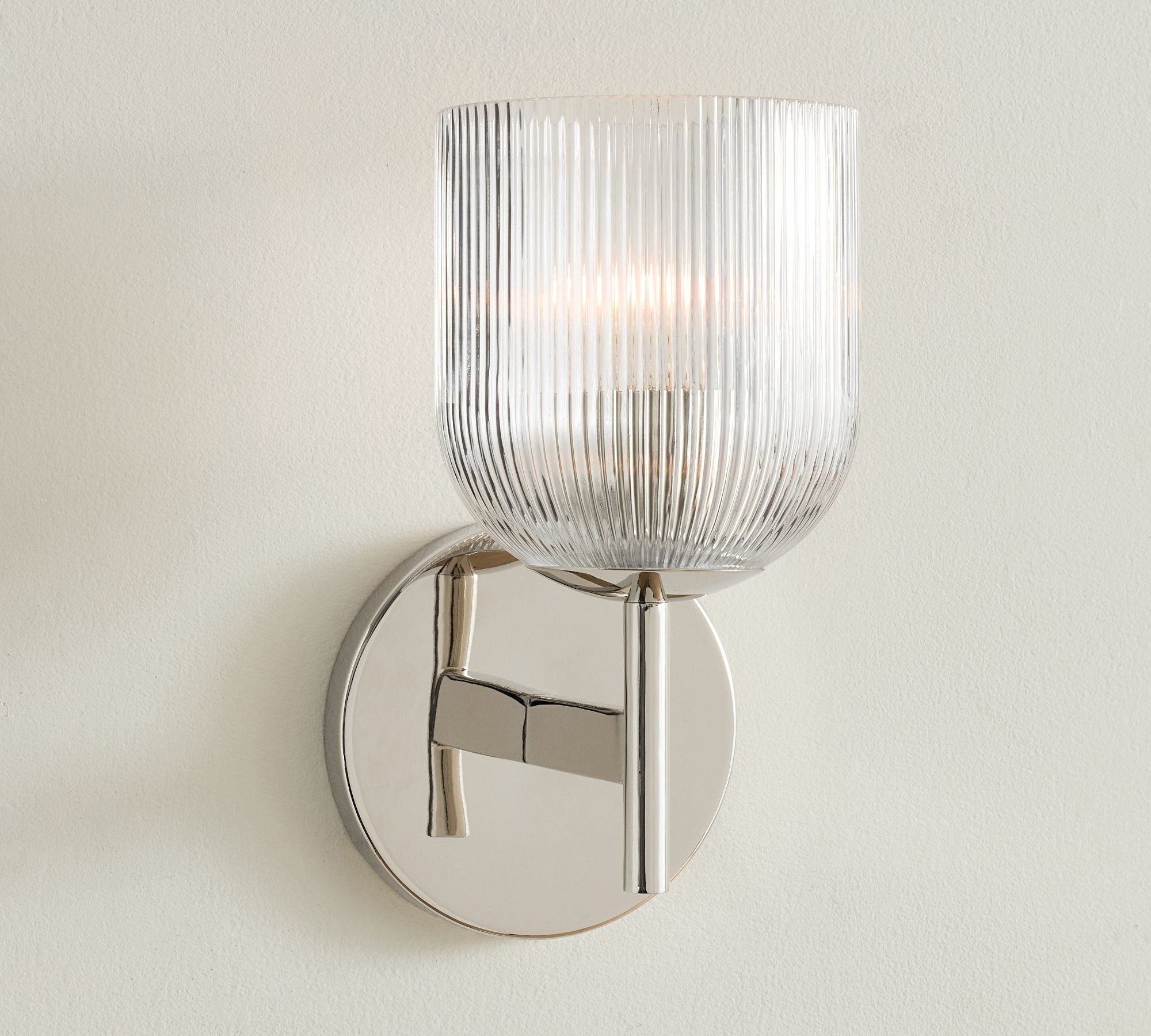 Haze Glass Metal Wall Light