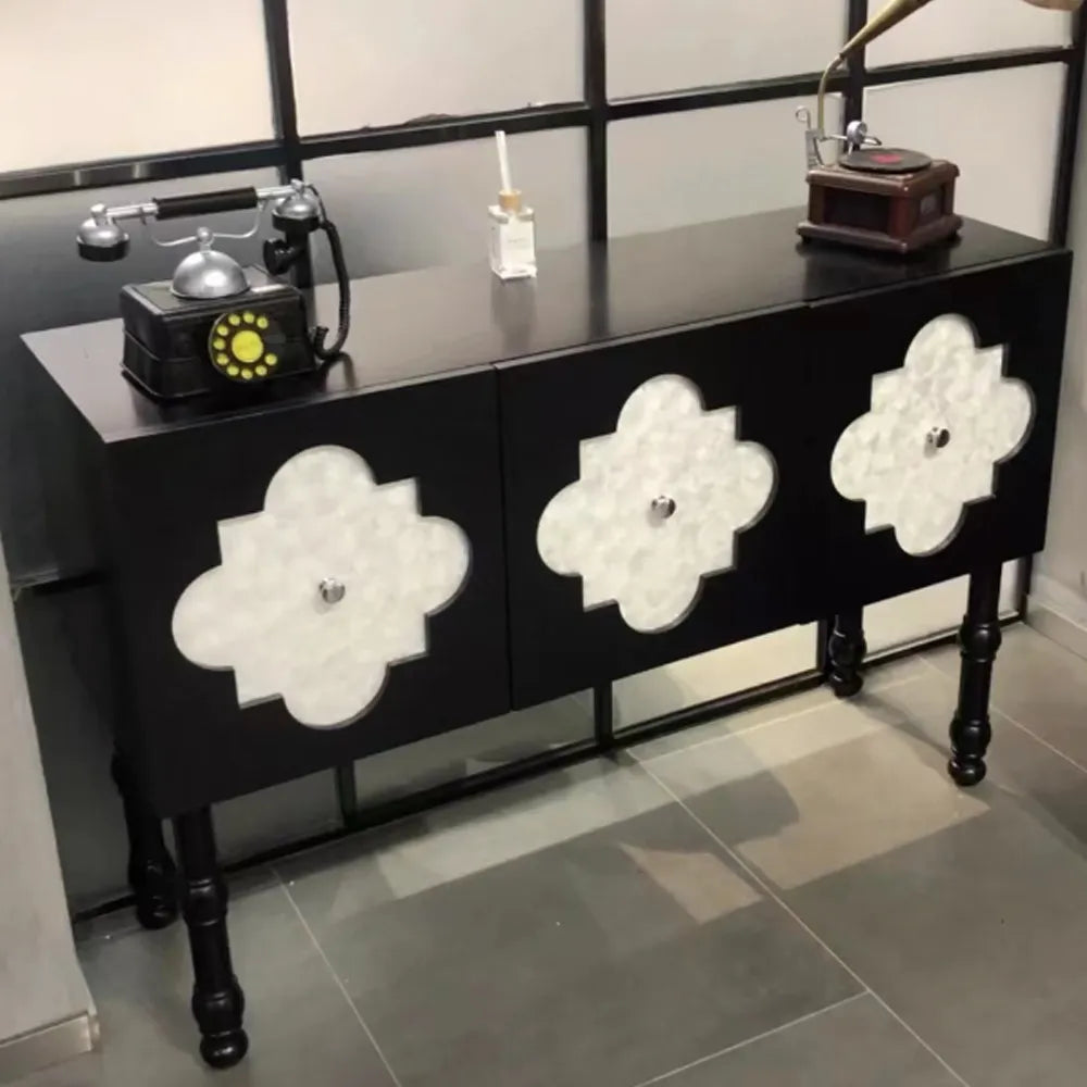 Greta Cabinet – Shell Accent Cabinet Simple Home Storage Cabinet