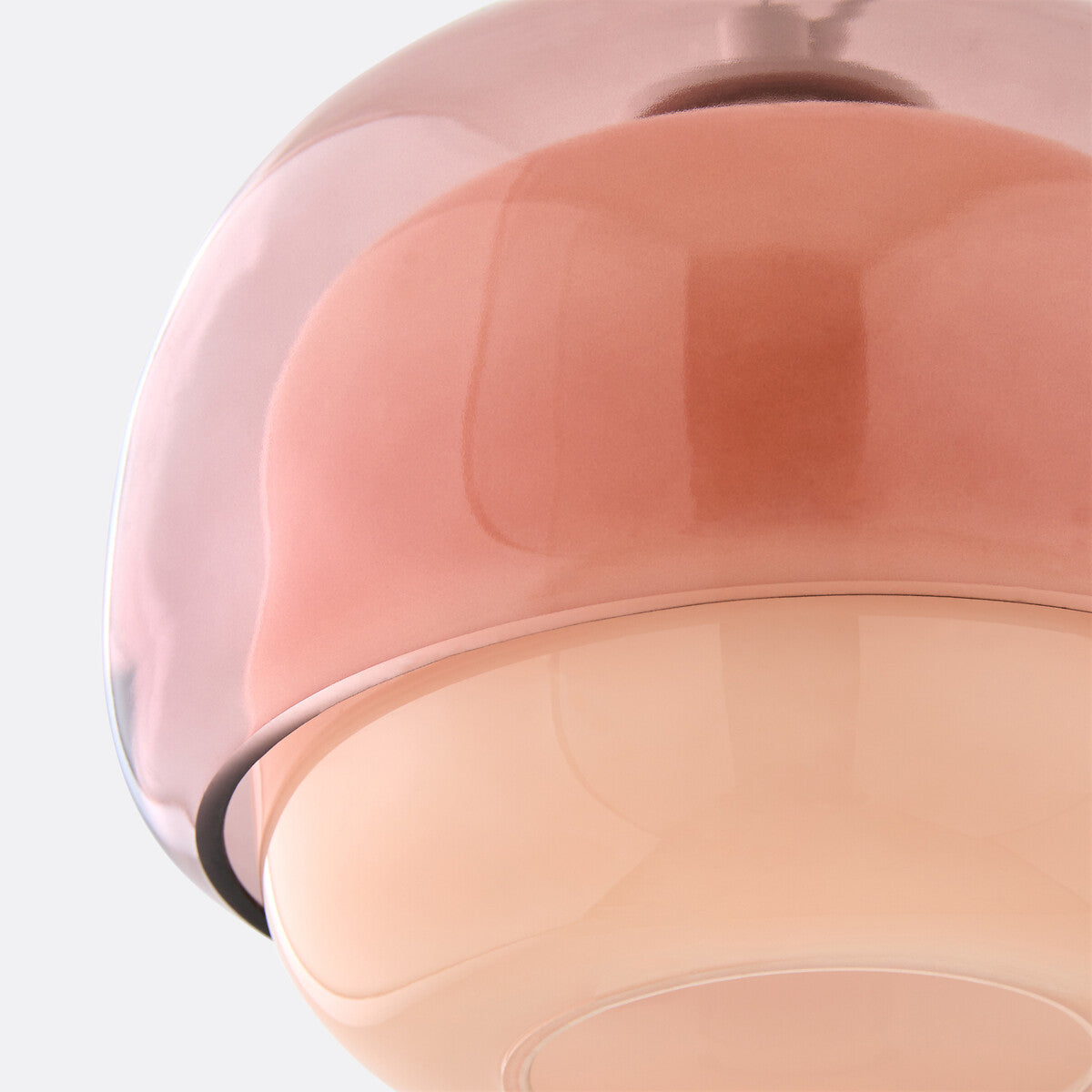 Orbit Modern Mushroom Pendant Light Colored Glass