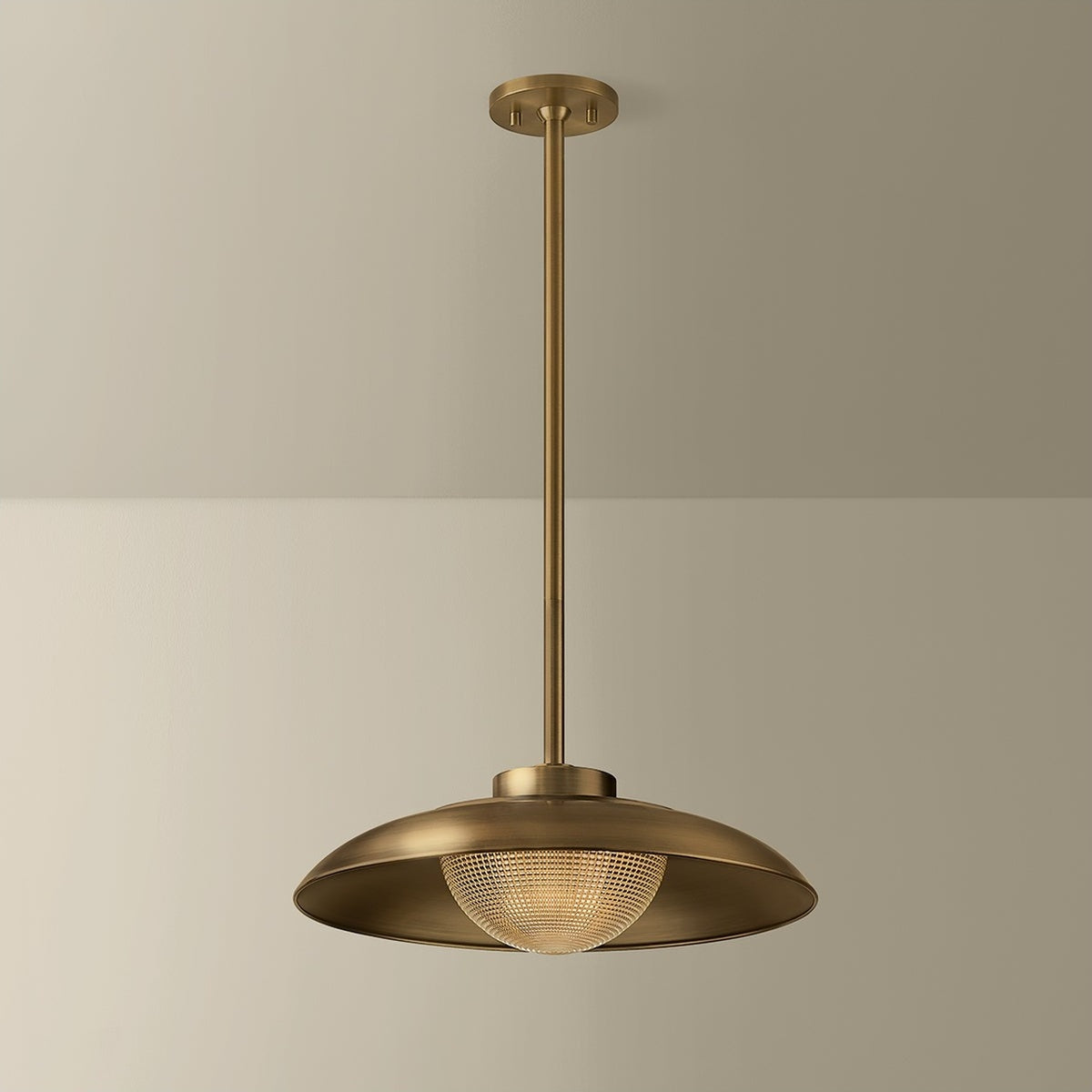 Pike Brass Bowl Pendant Light