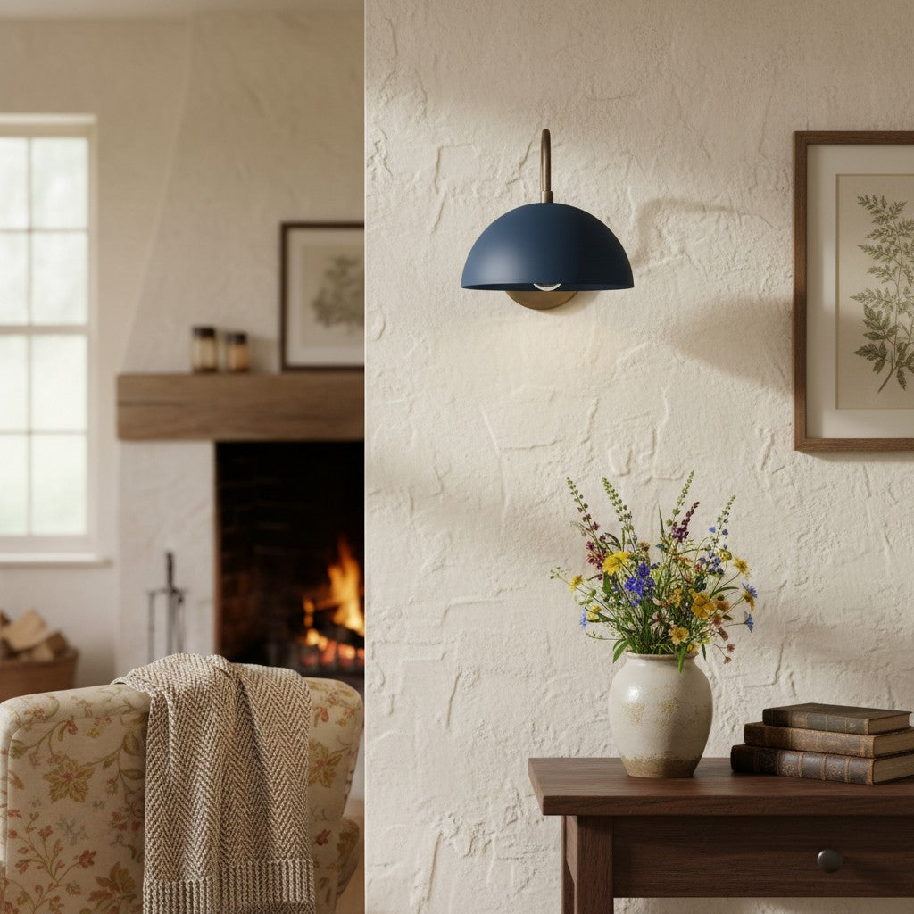 Disc Wall Sconce Metal Modern Vintage Hallway
