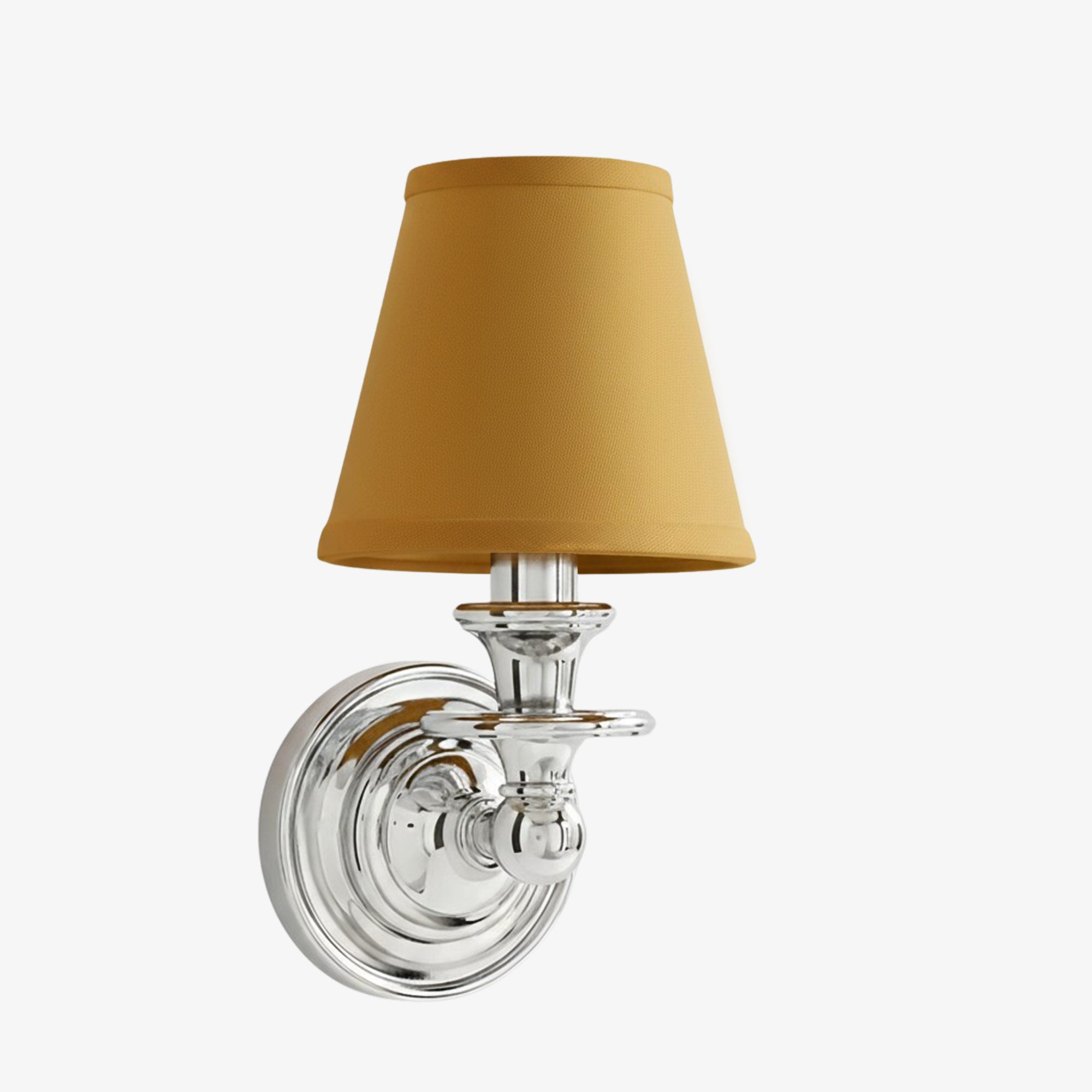 Elite White Fabric Wall Sconce Contemporary Bathrooms