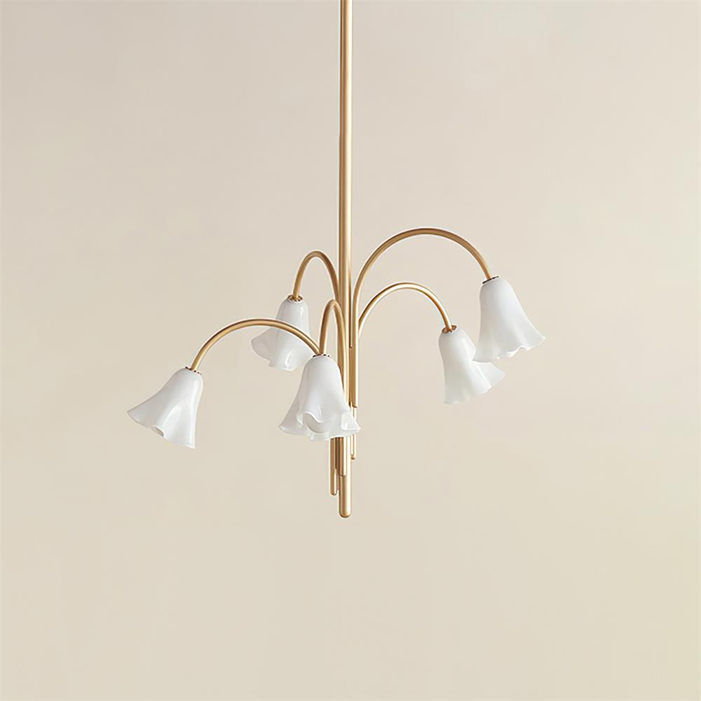 Musa Arched Arm Floral Chandelier Romantic Bedroom
