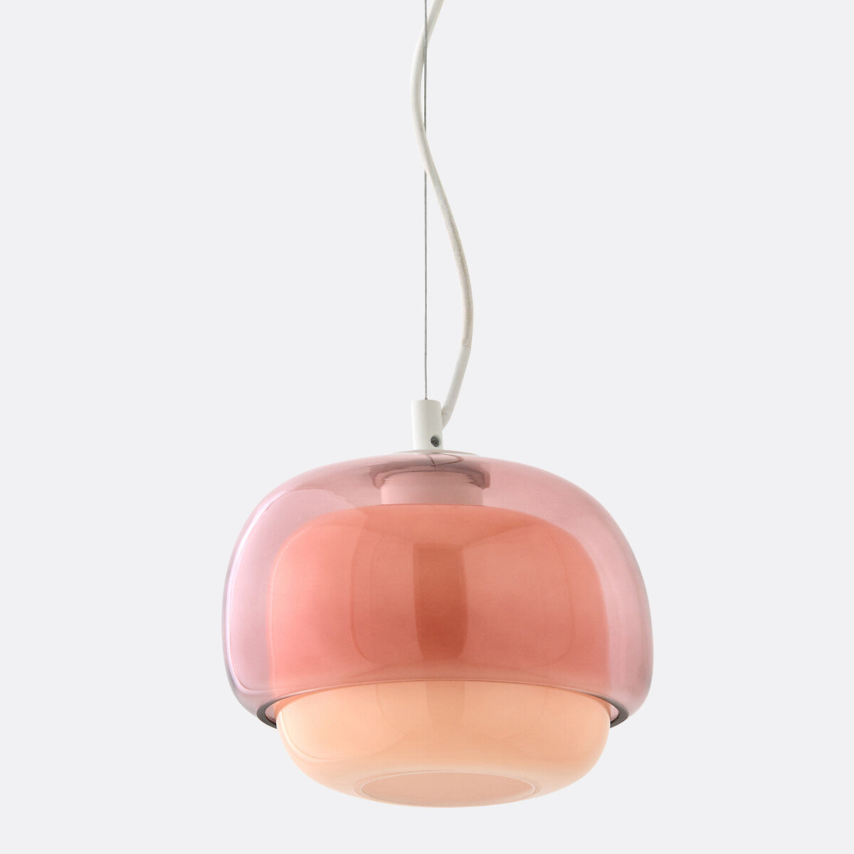 Orbit Modern Mushroom Pendant Light Colored Glass
