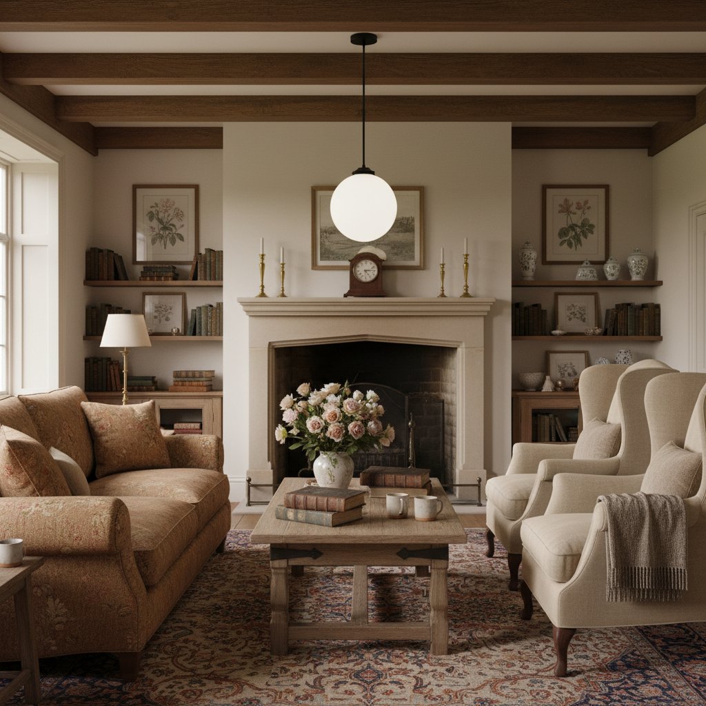 Pearl White Brass Globe Ceiling Light  Contemporary
