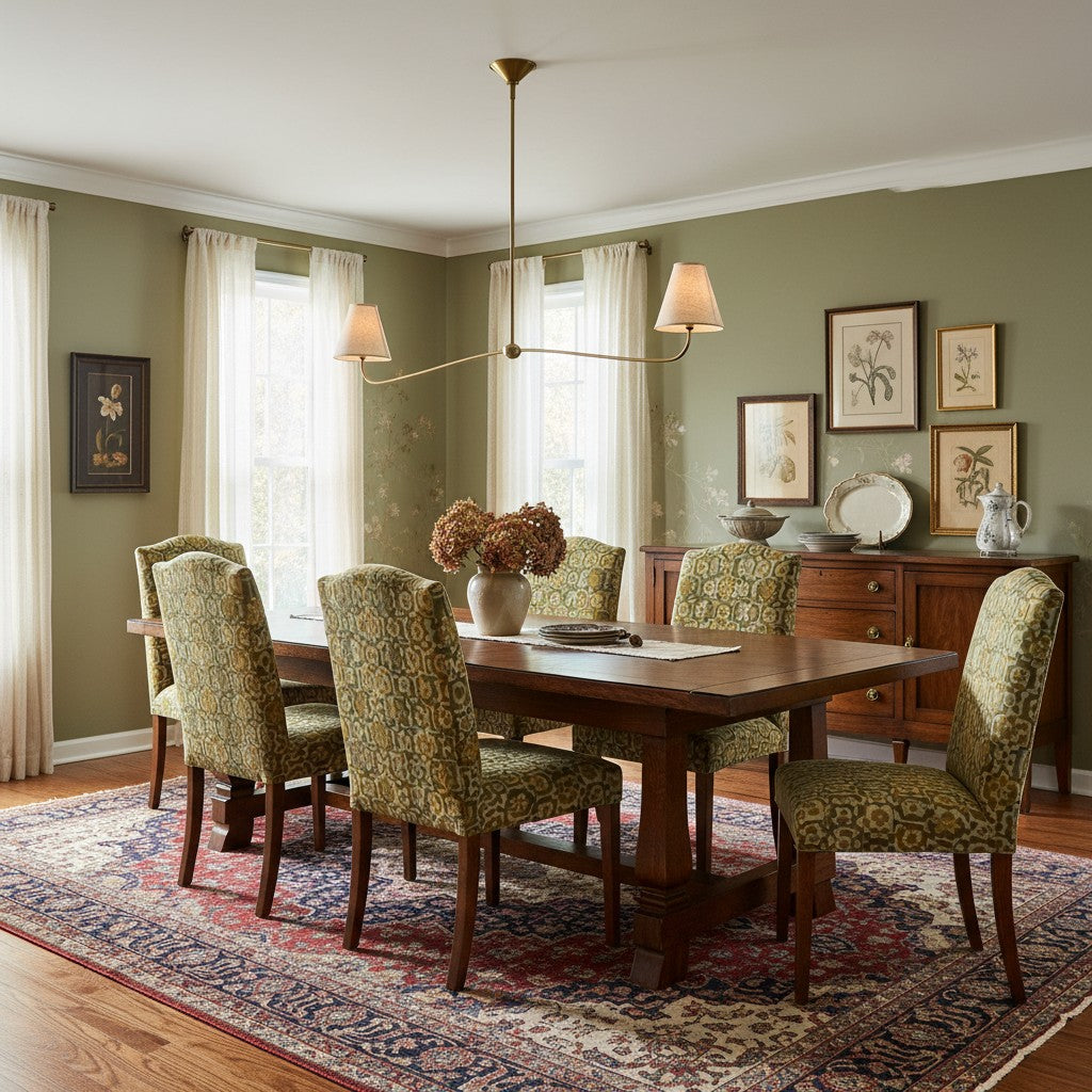 Fibura Pleated Shade Chandelier for Traditional Dining Room