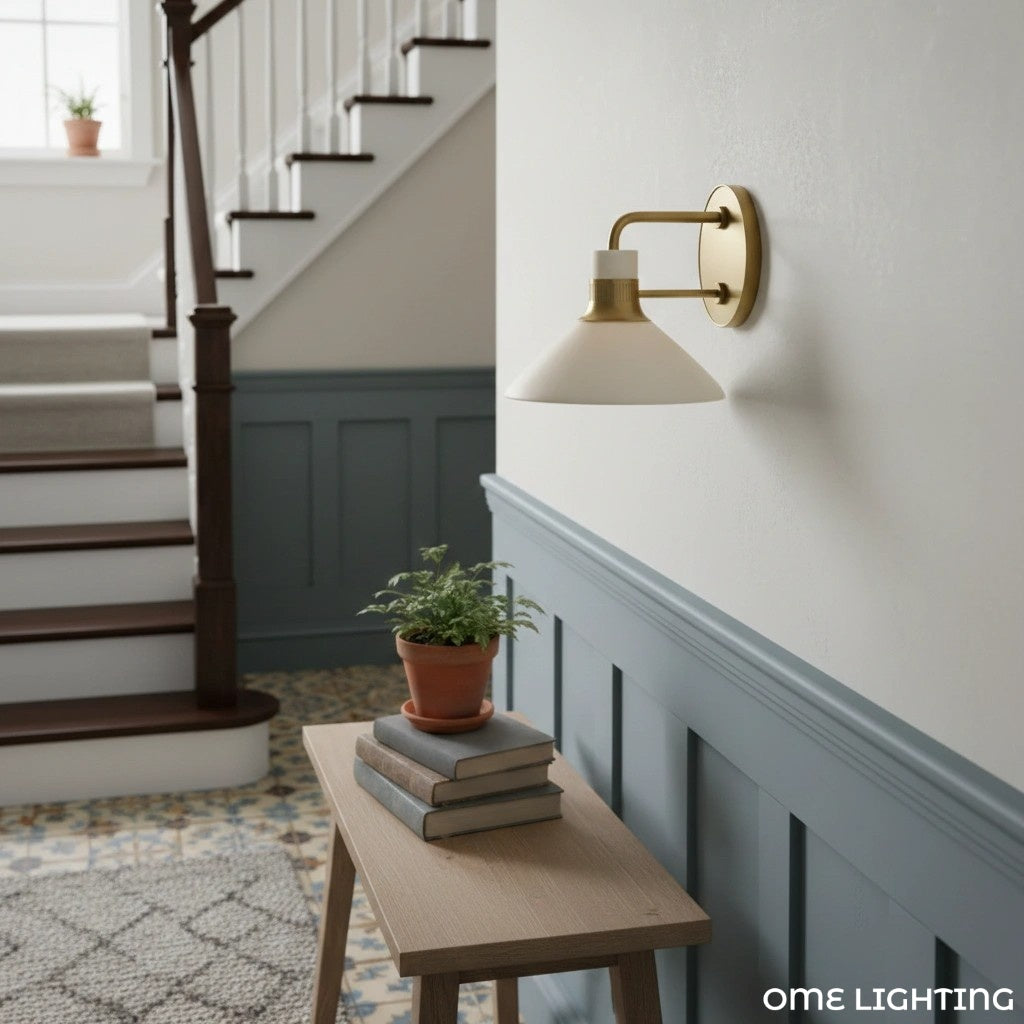 Tallow  Wall Lights for Living Room   Porcelain Sconce