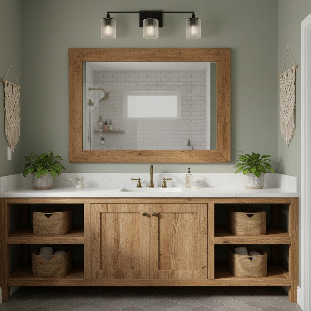 Haze 3-Light Ribbed Glass Wall Sconce