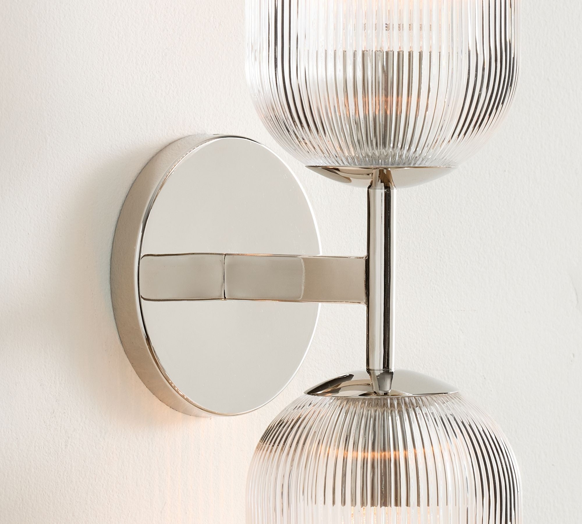 Haze Glass Metal Wall Light