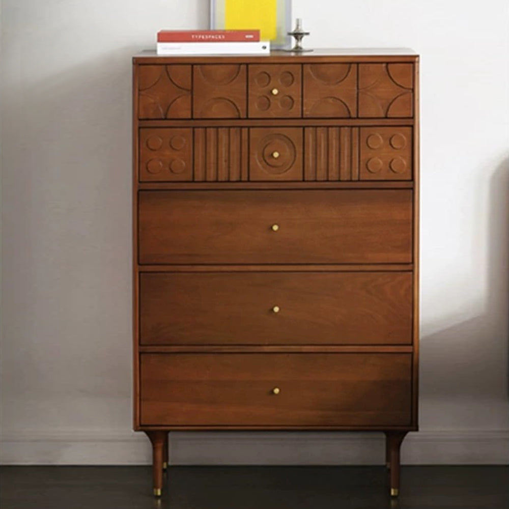 Alistair Furniture Mid Century Cabinet - Corner Storage Cabinet for Home