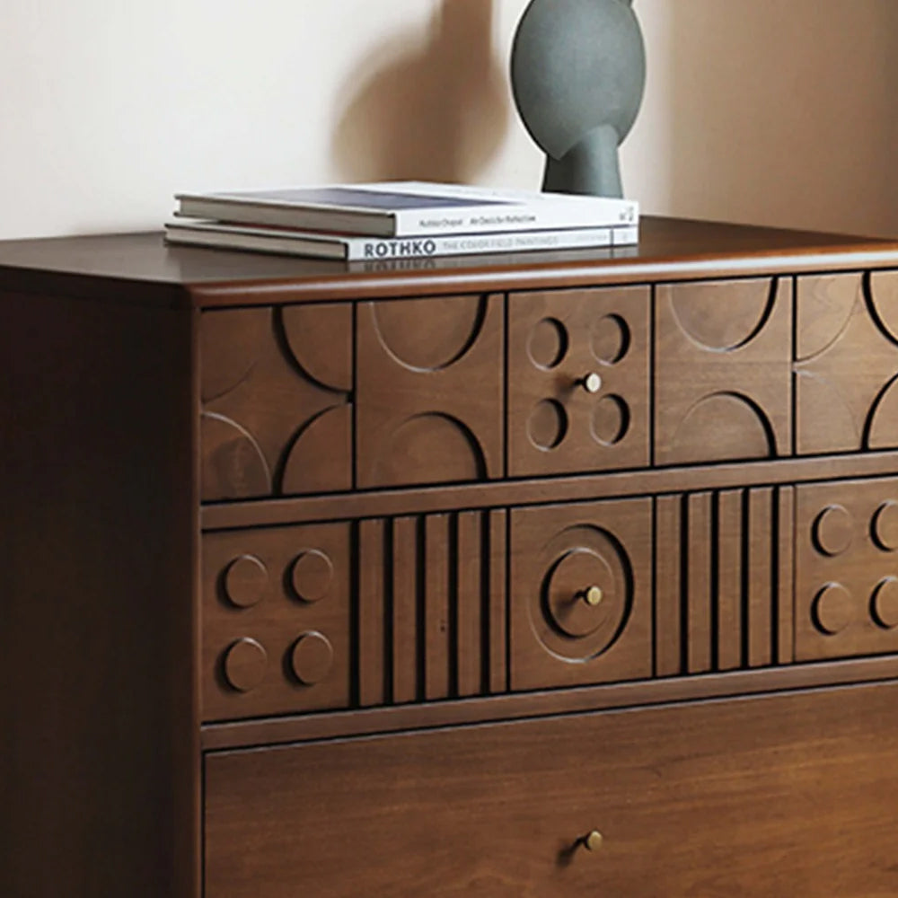 Alistair Furniture Mid Century Cabinet - Corner Storage Cabinet for Home