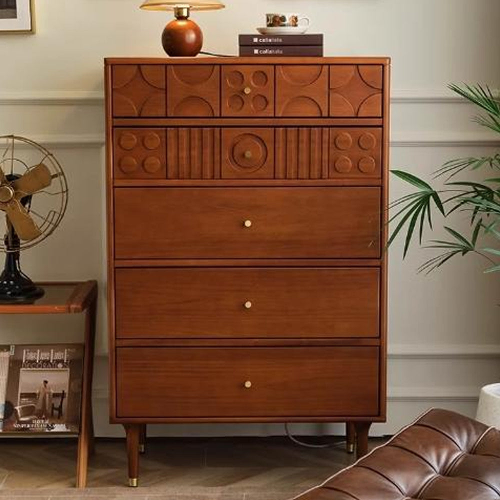 Alistair Furniture Mid Century Cabinet - Corner Storage Cabinet for Home