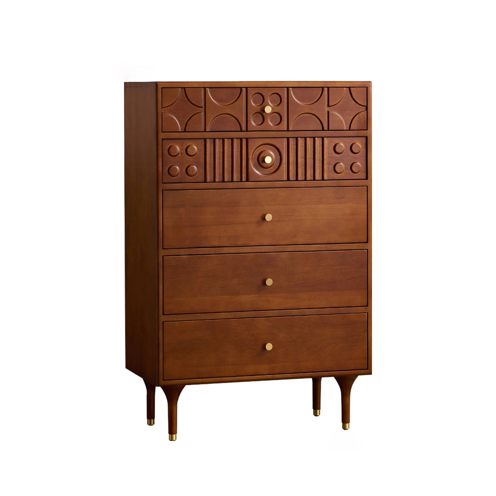 Alistair Furniture Mid Century Cabinet - Corner Storage Cabinet for Home