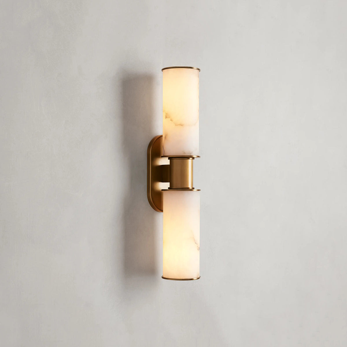 Fennel Double Sconce in Alabaster