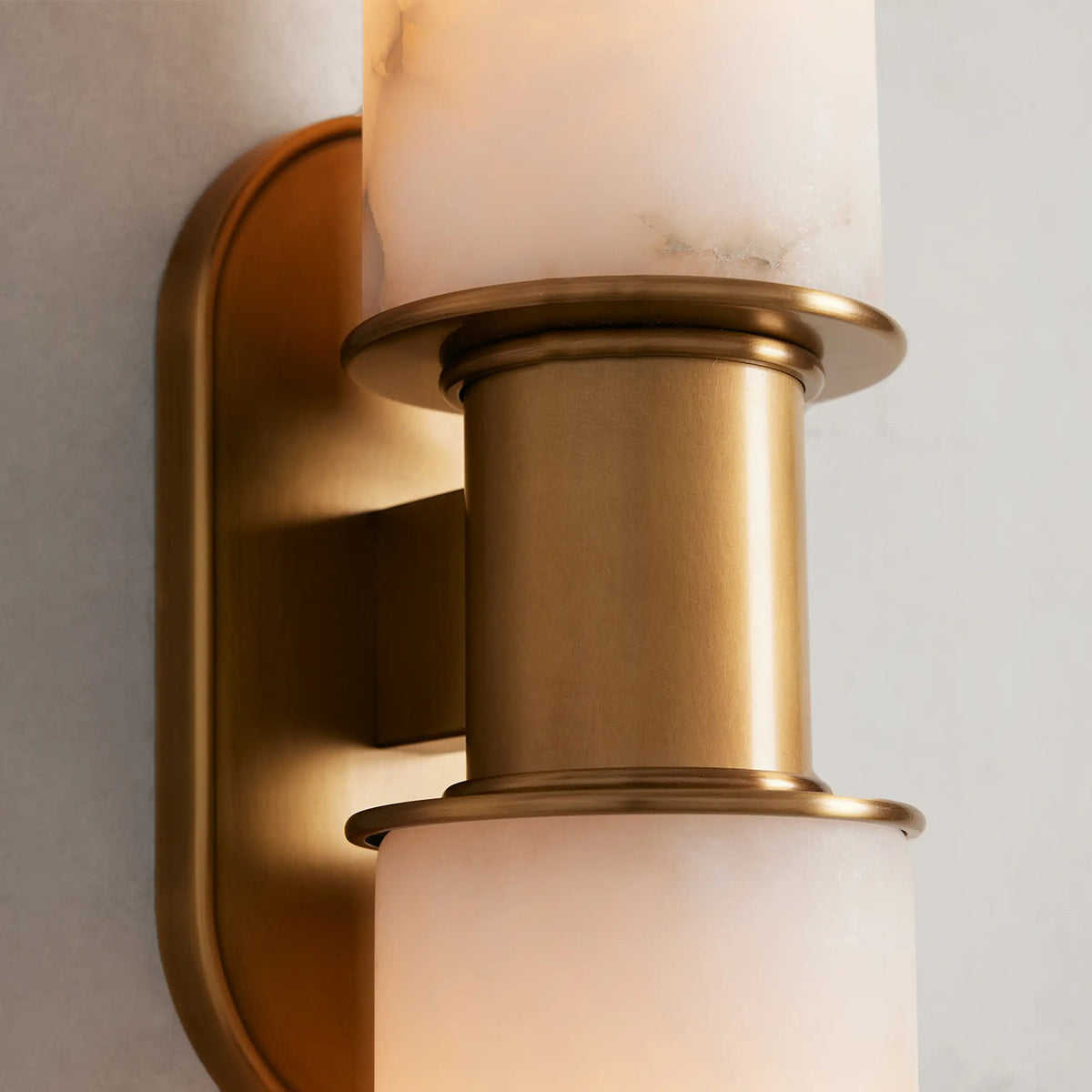 Fennel Double Sconce in Alabaster