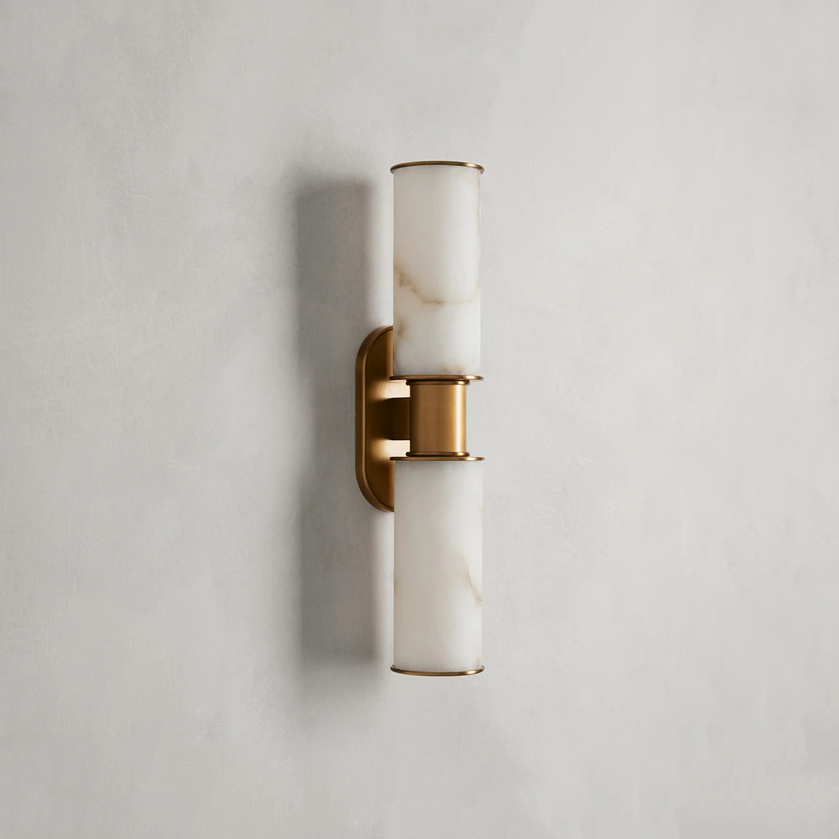 Fennel Double Sconce in Alabaster