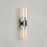 Sasha Double Sconce in Clear