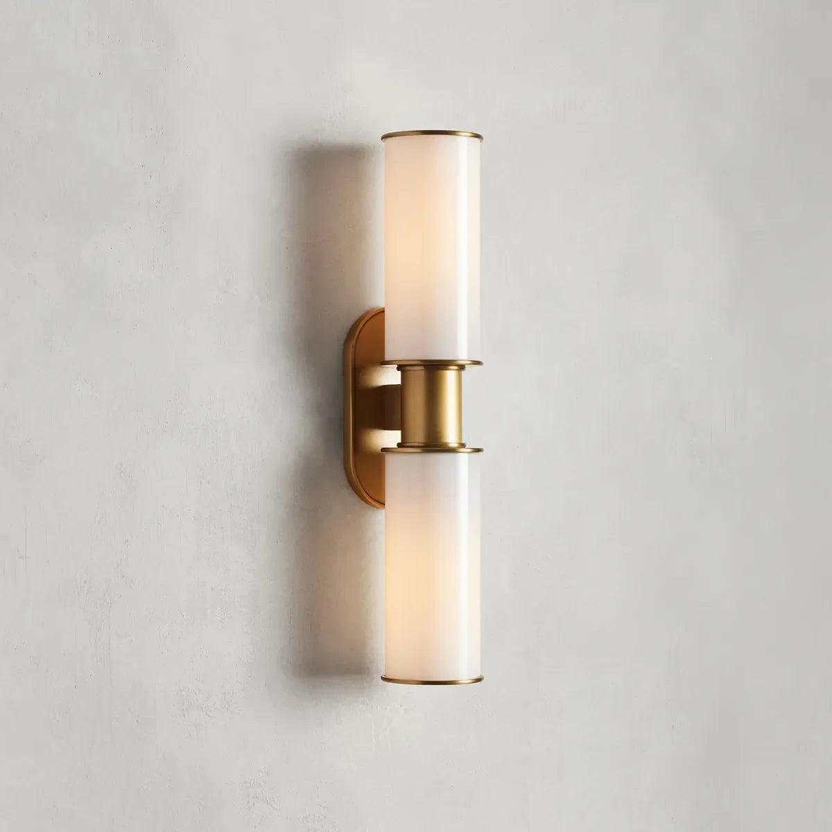 Sol Double Sconce in Milk
