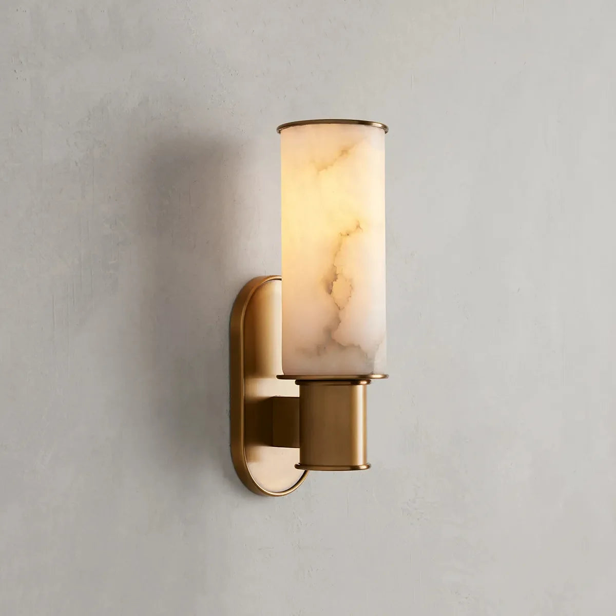 Harvey Sconce in Alabaster