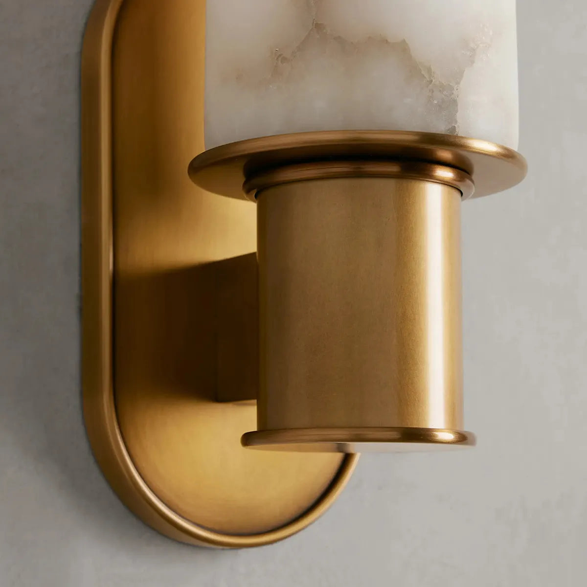 Harvey Sconce in Alabaster
