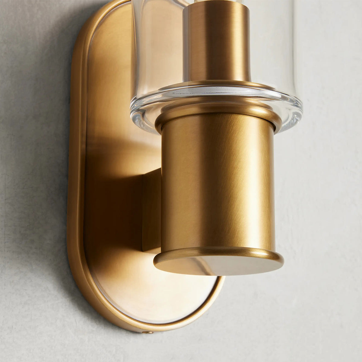 Landon Sconce in Clear Brass