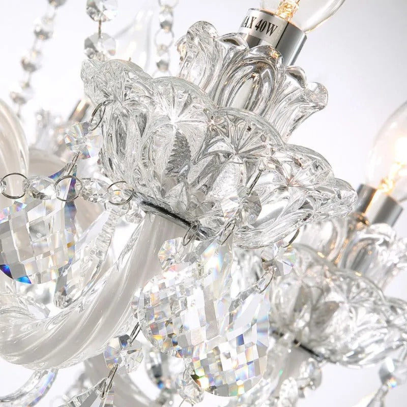 Silva French Crystal Metal Chandelier Living Room Dining Room - Letslighting