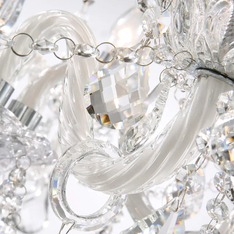 Silva French Crystal Metal Chandelier Living Room Dining Room - Letslighting