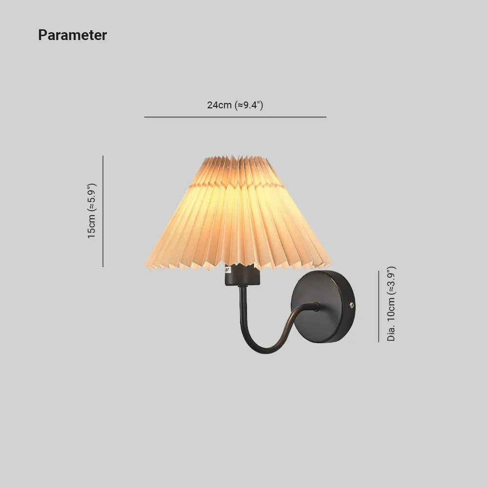 Kristy Nordic Vintage Indoor Wall Lamp Brass Bedroom - Letslighting