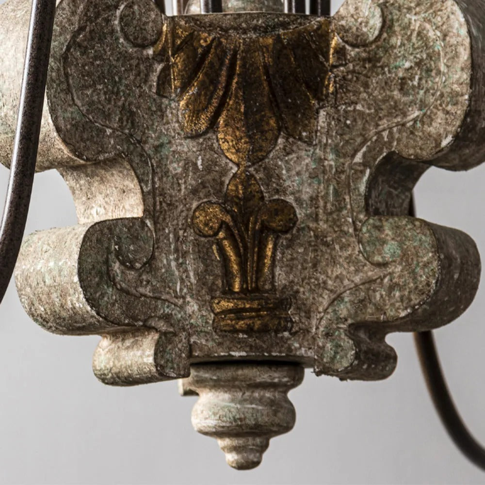 Silva Retro Design LED Chandelier Bronze Metal Living Room - Letslighting