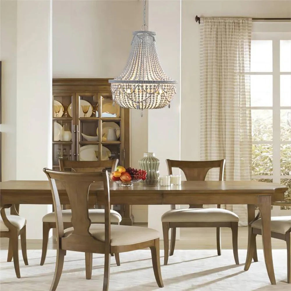 Silva Retro Luxury Atmosphere Metal Wood Pendant Light Old - Letslighting