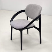 Casey Chairs with Ash Wood Legs Outdoor Dining Black Patio Furniture