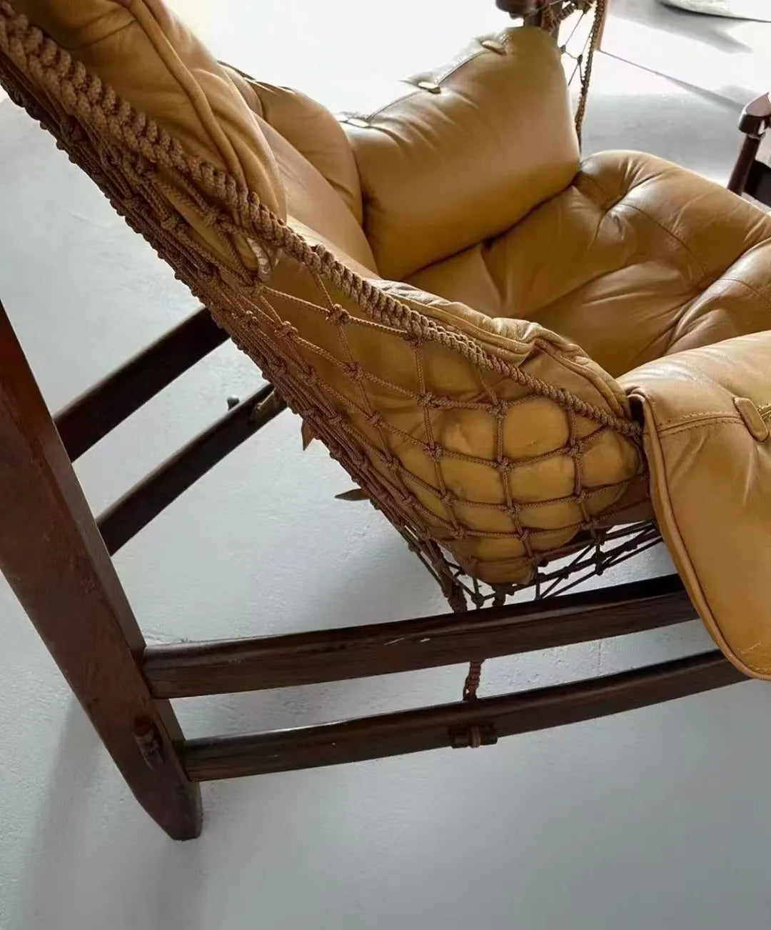 Bryce Chair & Ottoman – Premium Wood & Leather Design