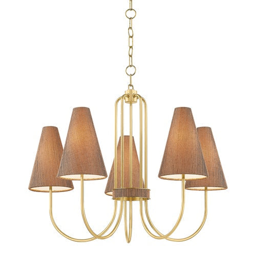 Naya Aged Brass Chandelier