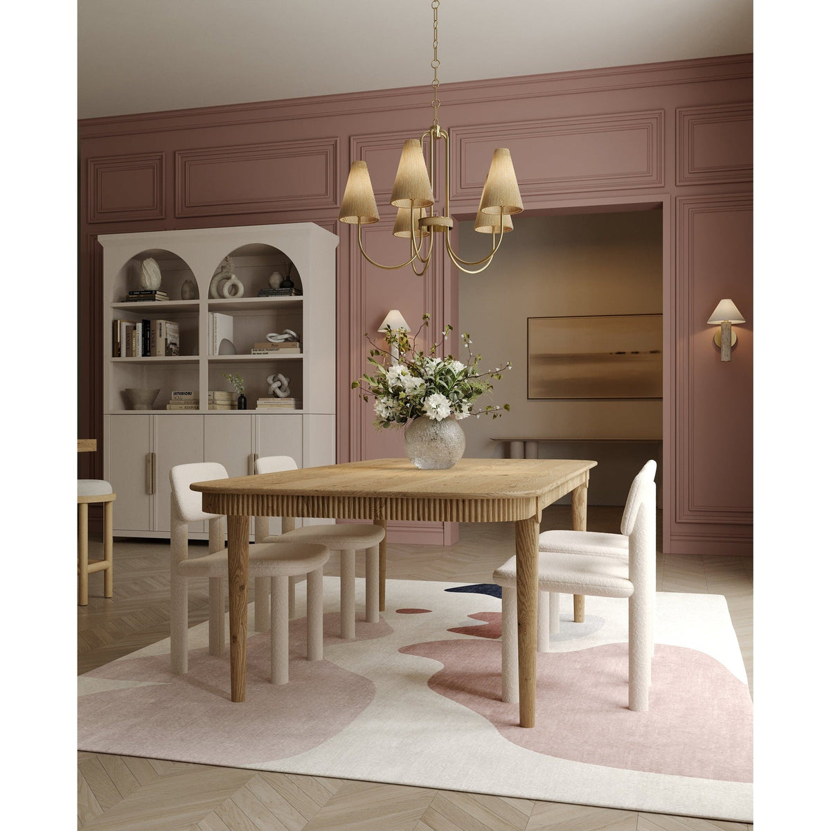Naya Aged Brass Chandelier