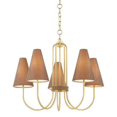 Naya Aged Brass Chandelier