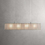 Inez Rectangular Chandelier in Nickel