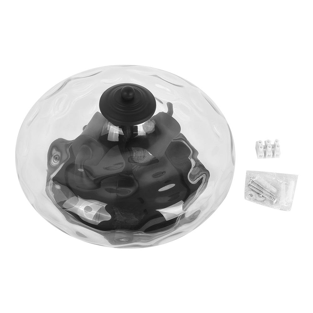 Vesila Industrial Glass Flush Mount Light