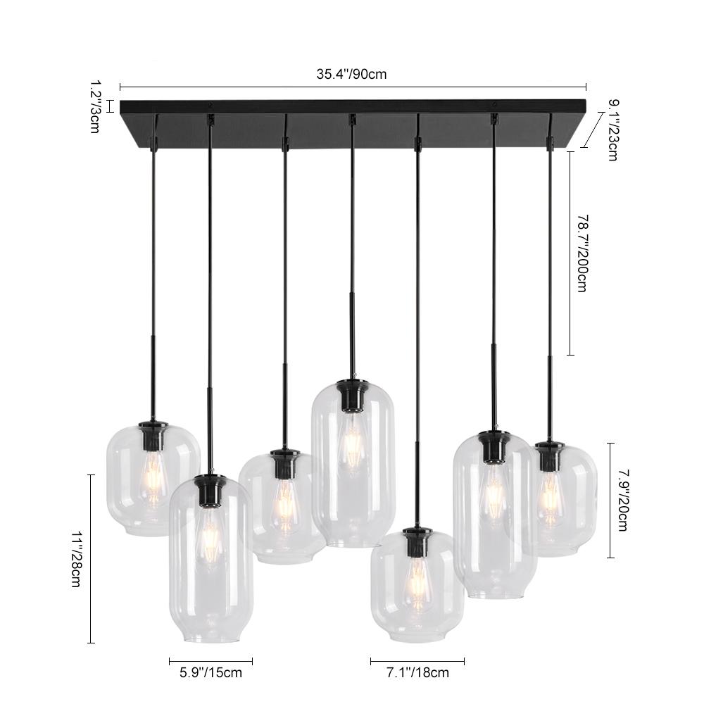 Dvalarli Minimalist Metal Pendant Chandelier
