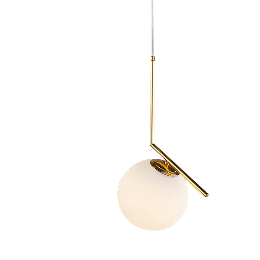 Blikuva Modern Globe Opal Glass Pendant Light