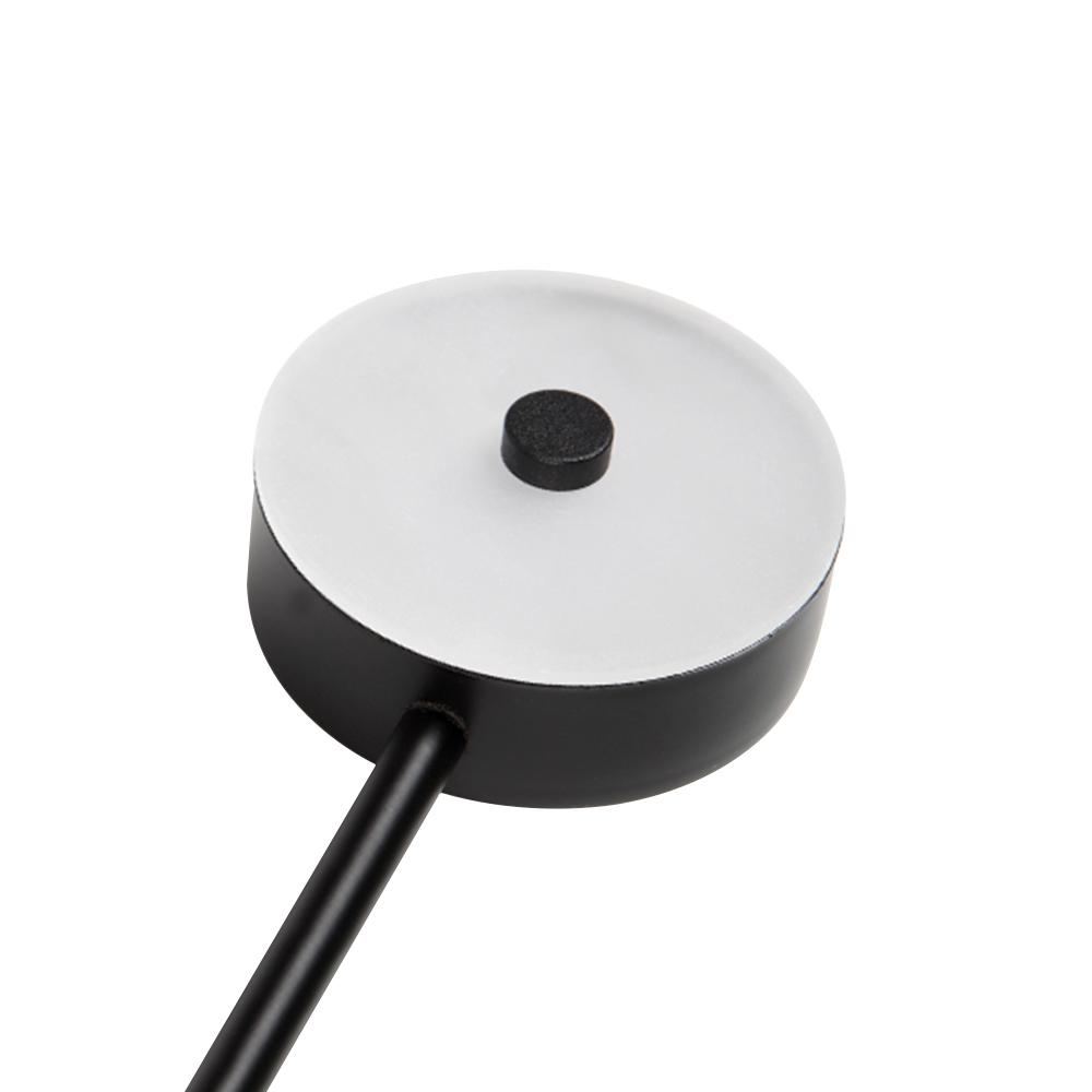 Gloruvya Contemporary Black LED Metal Wall Light